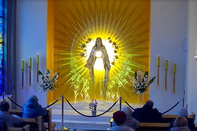 The perpetual adoration chapel in Niepokalanów, Poland